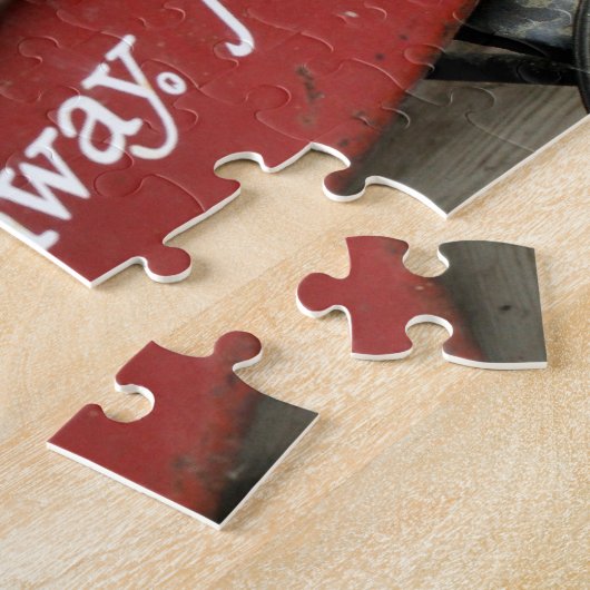 Puzzle Fall Citrouille Red Wagon Ajouter Votre Photo (Côté)