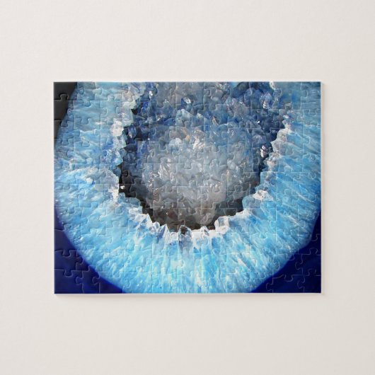 Puzzle Falln Geode en cristal bleu (Horizontal)