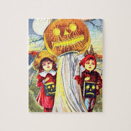 Puzzle Falln Halloween Citrouille fantôme (Vertical)