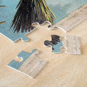 Puzzle Falln Happy Halloween sorcière Citrouille (Côté)