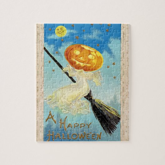 Puzzle Falln Happy Halloween sorcière Citrouille (Vertical)
