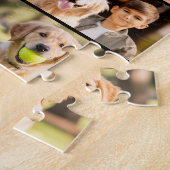 Puzzle Famille 6 Photo Collage Nom simple (Côté)