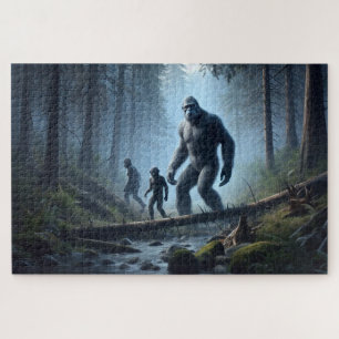 Puzzle Famille Bigfoot, Sasquatch, créatures mythiques
