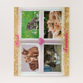 Puzzle Famille Chats Cadeau Populaire (Vertical)