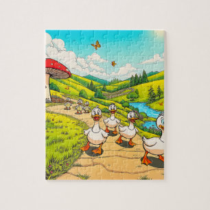 Puzzle Famille de canards