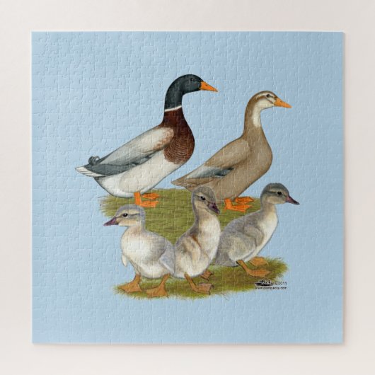Puzzle Famille de canards de Saxe (Vertical)