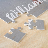 Puzzle Famille de caractères de script ludique et simple  (Côté)