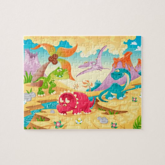 Puzzle Famille de dinosaures (Horizontal)