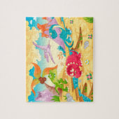 Puzzle Famille de dinosaures (Vertical)