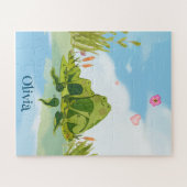 Puzzle Famille de grenouilles amoureuses (Horizontal)