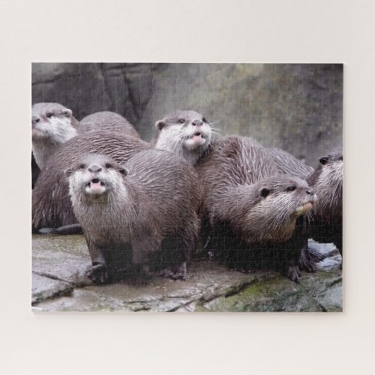 Puzzle Famille de Otters (Horizontal)