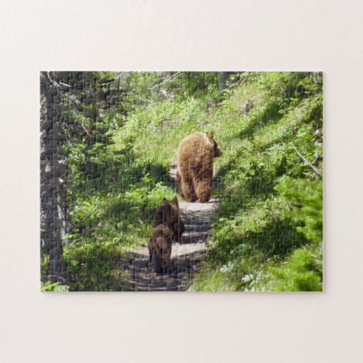 Puzzle Famille d'ours brun (Horizontal)
