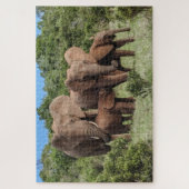 Puzzle famille éléphant (Vertical)