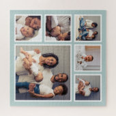 Puzzle Famille moderne 6 Carré Photo Collage (Horizontal)