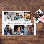Puzzle Famille personnalisée six photo collage nom de scr<br><div class="desc">Racontez votre histoire de famille en six images personnalisées et marquez votre anniversaire avec ce beau puzzle de collage photo de gardien ou prenez juste le temps et la patience de le résoudre avec vos enfants dans la distance sociale et rester à la maison! Facile à personnaliser avec vos photos...</div>