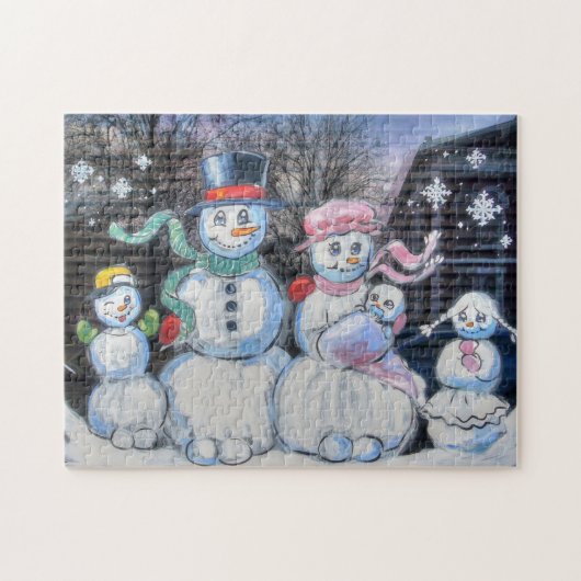 Puzzle Famille Snowman (Horizontal)