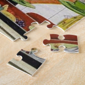 Puzzle Famille vintage rétro dans la cuisine (Côté)