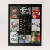 Puzzle Family 8 Photo Collage Script moderne (Vertical)