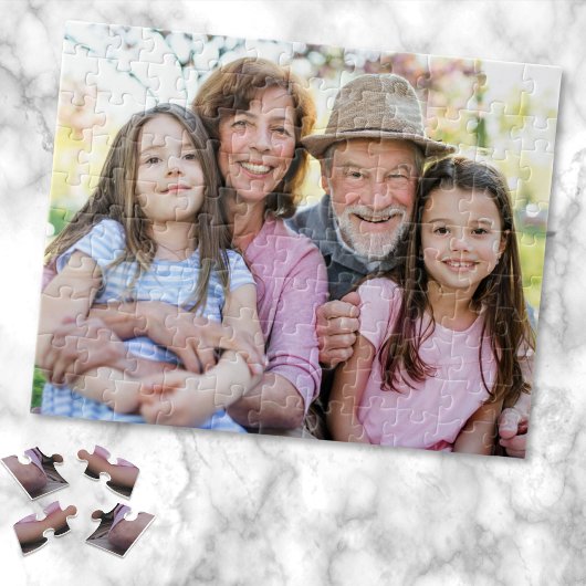 Puzzle Family Memories Personalized Grandparent Photo