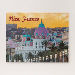 Puzzle Famous luxury hotel Hotel Negresco in Nice France