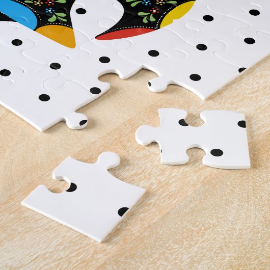 Puzzle Famous Rooster of Barcelos Nr 09 - Polka Dots (Côté)