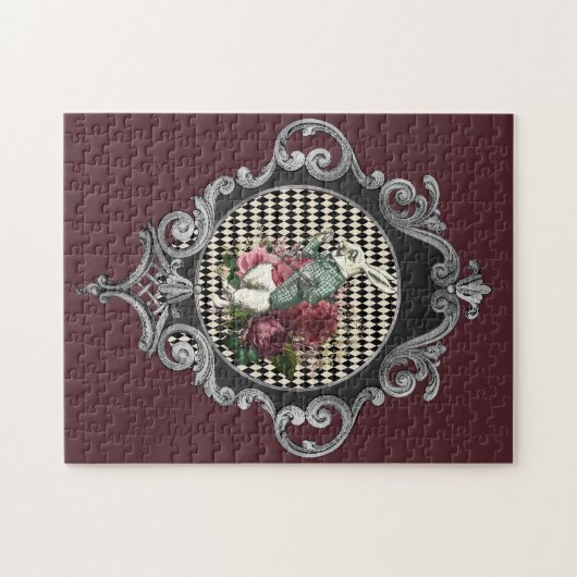 Puzzle Fancy Frame White Rabbit Collage (Horizontal)