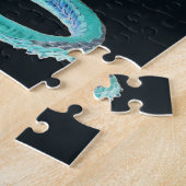 Puzzle Fantaisie du dragon bleu ciel (Côté)