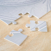Puzzle Fantaisie dynamique Abstrait Tons bleus Art fracta (Côté)