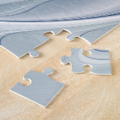 Puzzle Fantaisie dynamique Abstrait Tons bleus Art fracta (Côté)