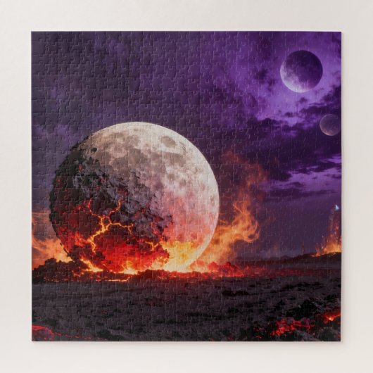 Puzzle Fantastique de la Lune de Lave (Vertical)