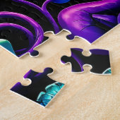 Puzzle Fantastique florale - Flore Alien vibrante (Côté)