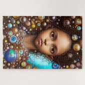 Puzzle Fantasy African American elf (Horizontal)