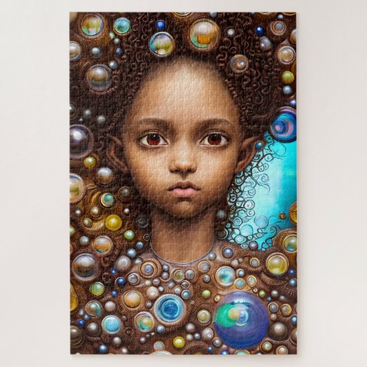 Puzzle Fantasy African American elf (Vertical)