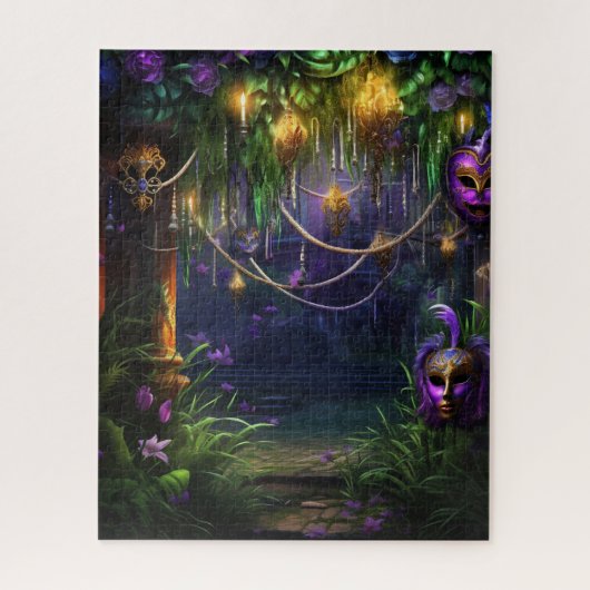 Puzzle Fantasy Mardi Gras Colors (Vertical)