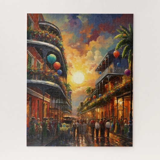 Puzzle Fantasy Mardi Gras Colors (Vertical)