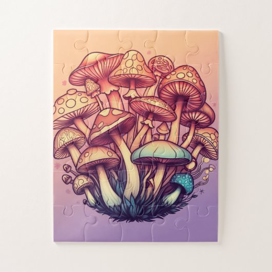 Puzzle fantasy mushrooms (Vertical)