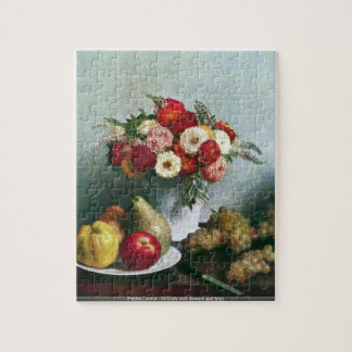 Puzzle Fantin-Latour - l'Encore-vie avec les fleurs et le