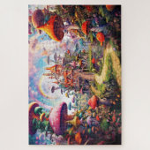 Puzzle Fantisy champignons île rêve méditation visuelle (Vertical)