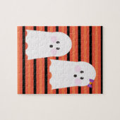 Puzzle Fantôme mignon d'Halloween moderne (Horizontal)