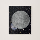 Puzzle Far Side of the Moon Earth Starry Sky (Vertical)