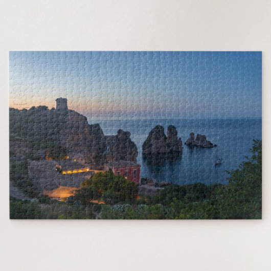 Puzzle Faraglioni et madrague dans Scopello en Sicile (Horizontal)