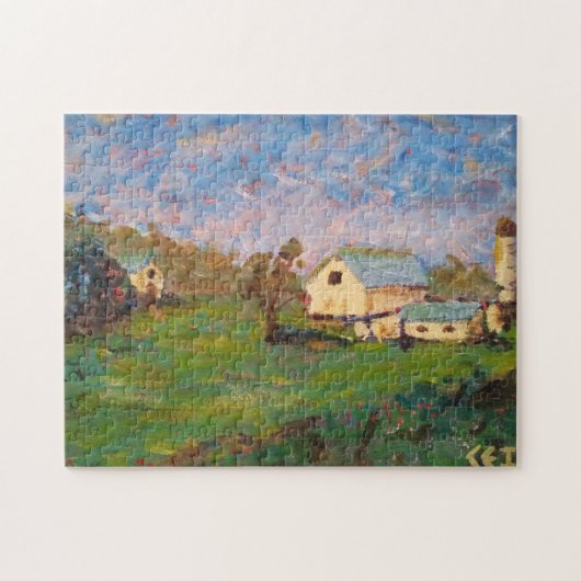Puzzle Farm on Mount Zion Road 11x14 po (Horizontal)