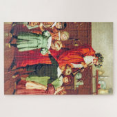 Puzzle Father Christmas Blowing The Horn (Horizontal)