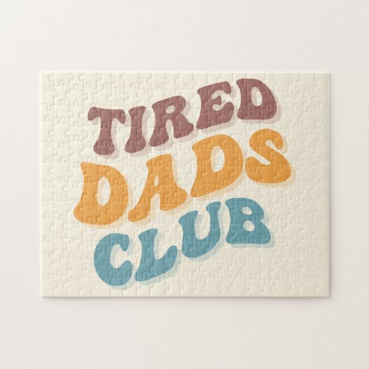 Puzzle Fatigué Dads Club Funny (Horizontal)