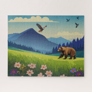 Puzzle Faune de la vallée des montagnes Rocheuses 