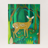 Puzzle Faune tachetée dans un cadre forestier Imaginaire (Vertical)