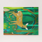 Puzzle Faune tachetée dans un cadre forestier Imaginaire (Horizontal)