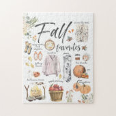 Puzzle Favoris d'automne branchés| Illustrations d'aquare (Vertical)