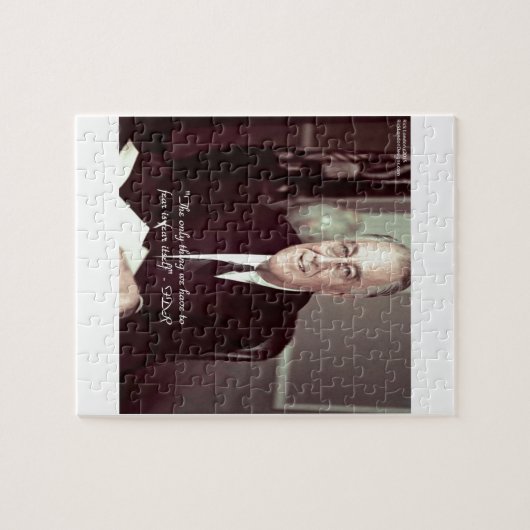 Puzzle FDR et rien à craindre Citation (Horizontal)