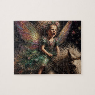 Puzzle Fée chevauchant son poney